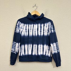 MADEWELL Retro Tie-Dye Hoodie #MC256 in Navy/White